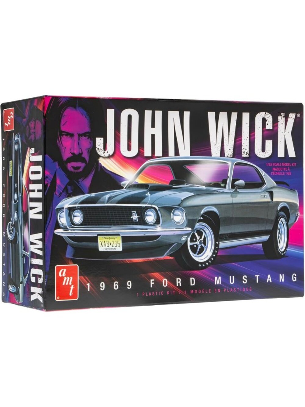 1969 Ford Mustang Mach I Model Kit - 1:25 Scale, Classic Car Collector's Item